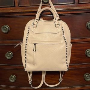 Jessica Simpson Blush Pink Studded Backpack Purse